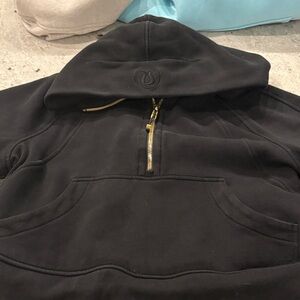 Lululemon Athletica Black Hoodie with Gold Zipper